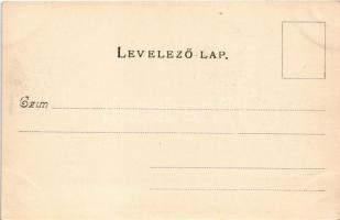 Vác, Fő tér a templommal. Divald Károly 166. sz