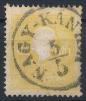 1858 2kr II. típus világos sárga / light yellow, centrált / well centered 