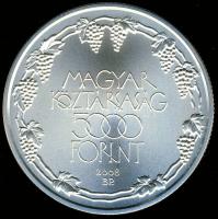 2008. 5000Ft Ag "Tokaji Történelmi Borvidék" T:BU Csak 5000db!