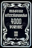 2001. 4000Ft Ag "100 éves a gödöllői művésztelep" T:PP Csak 4000db!