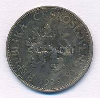 Csehszlovákia 1929. 5K Ag T:2- patina Czechoslovakia 1929. 5 Korun Ag C:VF patina Krause KM#11