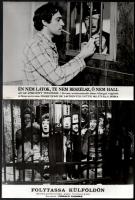 cca 1979 előtt készült külföldi filmek egy-egy jelenete, 11 db vintage produkciós filmfotó rabságban...