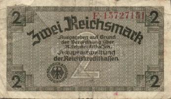Német 3. Birodalom / Megszállt területek általános kiadás 1939. 2RM 2klf variáns (száraz bélyegzővel...