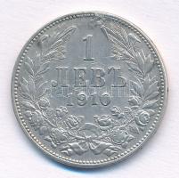 Bulgária 1910. 1L Ag T:1-,2 anyagtöbblet Bulgaria 1910. 1 Lev Ag C:AU,XF excess material Krause KM#2...