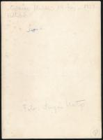 Sugár Kata (1910-1943): Czímer Miklós, 54 éves - 1939. Hollókő, a hátoldalán feliratozott vintage fo...