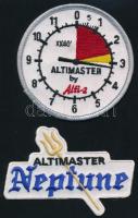 USA ejtőernyős szövetség embléma és 2 db varrott Altimaster magasságmérő embléma