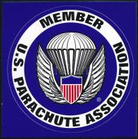 USA ejtőernyős szövetség embléma és 2 db varrott Altimaster magasságmérő embléma