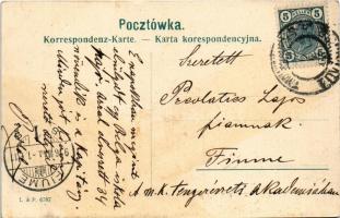 1906 Ivano-Frankivsk, Stanislawów, Stanislau; Mickiewicz Platz / square, Jewish restaurant and shop,...