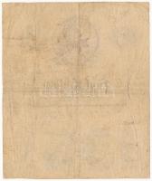 1859. 5G "Xz 988782" vízjeles papíron T:III- hajtás illetve vízjel mentén több helyen ly. ...