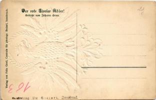 Der rote Tiroler Adler! Fritz Gratl / Coat of arms of Tyrol, Austria. Embossed / Tirol címere a nagy...