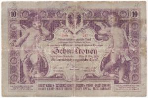 1900. 10K "1297 050482" T:III-,IV / Hungary 1900. 10 Korona "1297 050482" C:VG,G...