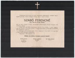 1915-1942 Nagyvárad 2 db halotti értesítő