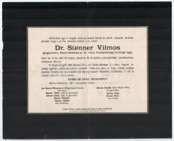 1910-1916 Marosvásárhely 3 db halotti értesítő