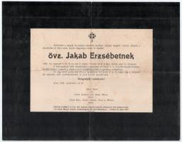 1905-1917 Arad 2 db halotti értesítő