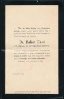 1914,17 Szerb harctéren hősi halált halt katona halotti értesítője