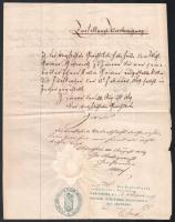 1826-1869 6 db klf régi irat Lajtabruck, Carlsruhe, Téth, stb. klf városok