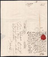 1826-1869 6 db klf régi irat Lajtabruck, Carlsruhe, Téth, stb. klf városok