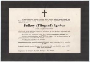 1920-1944 5 db katona halotti értesítője, főhadnagy, százados, ezredes, stb