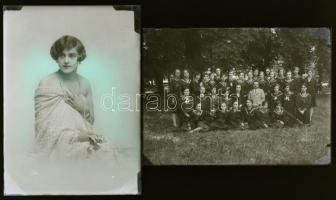 cca 1940 előtt készült felvételek Egerben, a Foto-GRÁF műteremben, 20 db vintage NEGATÍV üveglemezek...