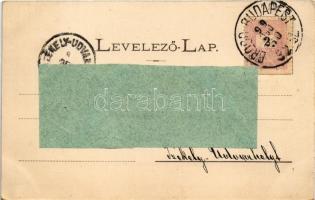 1899 (Vorläufer) Simontornya. Római katolikus templom, vár. Rigler r.t. Art Nouveau + "BROOD-BU...