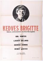 1965 ,,Kedves Brigitte" című amerikai film magyar plakátja, hajtogatva, 82,5x56,5 cm