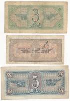 Szovjetunió 1938. 1R + 3R + 5R T:II-III Soviet Union 1938. 1 Rouble + 3 Roubles + 5 Roubles C:XF-F
