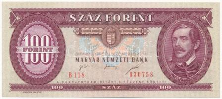 1995. 100Ft "B 118 030758" T:I / Hungary 1995. 100 Forint "B 118 030758" C:UNC Adamo F39