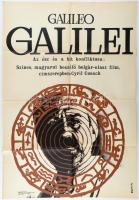 1969 ,,Galileo Galilei" bolgár-olasz film magyar plakátja, Kemény 69 jelzéssel, hajtogatva, 82,5x56,5 cm