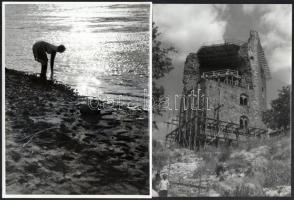 Külföldi nyaralás képei a 70-es évekből, 20 db nagyméretű fotó, 24x18 cm körüli méretben