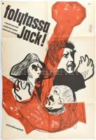 1963 ,,Folytassa Jack" című angol film magyar plakátja, Varga jelzéssel, hajtogatva, 82,5x56,5 cm