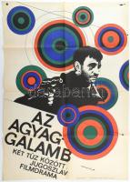 1967 ,,Az agyaggalamb" című jugoszláv film magyar plakátja, Darvas jelzéssel, 82,5x56,5 cm
