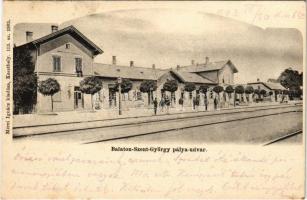 1903 Balatonszentgyörgy, vasútállomás. Mérei Ignác 153. 1903.