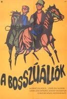 1971 ,,A bosszúállók című szovjet film magyar plakátja, hajtogatva, 82,5x56,5 cm