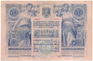 1902. 50K "1319 39448" fekete "Romania Timbru Special" felülbélyegzéssel T:III r...