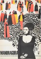 1965 ,,Mandragora című olasz-francia film magyar plakátja, hajtogatva, 82,5x56,5 cm