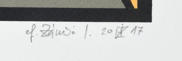 ef.Zámbó (efZámbó) István (1950-): Tudásszomj, 2017. Szitanyomat, karton, jelzett, számozott: 98/150...