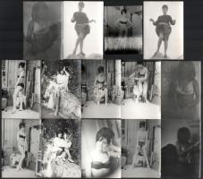 58 db szex fotó, 4-5 sorozattal, az 1970-80-as évekből 6x9 cm