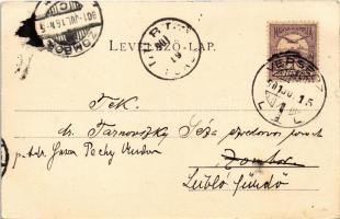 1900 Versec, Werschetz, Vrsac; Pályaudvar, vasútállomás, útépítés. W. Wettl / railway station, road ...