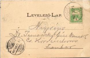 1902 Kőrösmező, Yasinia, Jassinja, Jasina (Máramaros); Tisza forrás, Menedékház, Keleti Kárpátok osz...