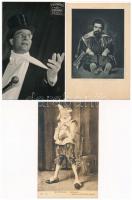 3 db VEGYES motívum képeslap: cirkusz / 3 MIXED motive postcards: circus