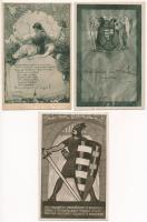 6 db RÉGI magyar irredenta képeslap / 6 pre-1945 Hungarian irredenta propaganda art postcards