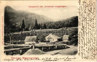 Priszlop-hegység, Prislop (Máramaros, Maramures); Útkaparói lak. Kaufman Ábrahám kiadása / mountain hut