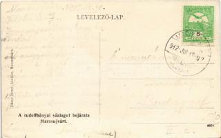 1912 Marosújvár, Uioara, Ocna Mures; Rudolfbányai sóalagút bejárata. Fűssy József kiadása / salt min...