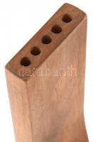 Fekete György (1932-2020): Absztrakt forma, 1969. Faszobor. Jelzett az alján. Apró kopásnyomokkal. m...