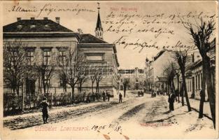 1905 Losonc, Lucenec; Nagy Bég utca. redlinger / street (EK)