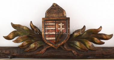 1909 M. Kir. Pécsi Honvéd hadapródiskola tablófotója, angyalos - koronás nemzeti nagycímerrel díszít...