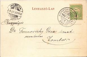 1904 Korpona, Krupina; Főtér, templom, Szentháromság szobor, Ungár Miksa üzlete. Joerges özv. és fia...