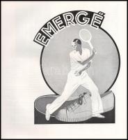 1938 A Magyar Országos Lawn-Tennis Szövetség évkönyve rengeteg fényképpel és adattal, dekoratív címl...