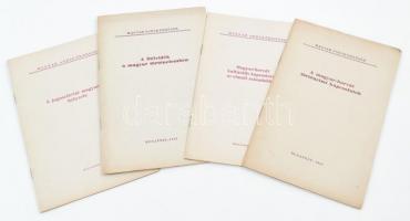 1941 Magyar sorskérdések sorozat 4 kötete: A jugoszláviai magyarság helyzete; Délvidék a magyar történelemben; Magyar-horvát kulturális kapcsolatok az elmúlt századokban; A magyar-horvát történelmi kapcsolatok