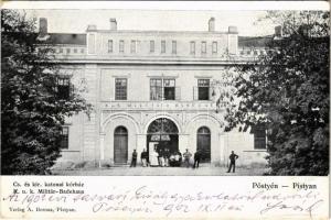 1902 Pöstyén, Piestany; Cs. és kir. katonai kórház. A. Bernas / K.u.k. military hospital